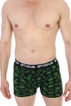 Erkek Yeşil Yaprak Desenli Dijital Boxer 796
