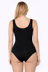 Kadın Geniş Askılı Siyah Body 761