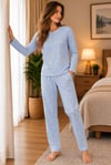 Kadın Sarı Çiçek Desenli Patlı Pijama Takımı 7212