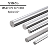 14x1.75-6.7x330 KH10AS h6 İki Spiral Delikli Karbür Çubuk 30°