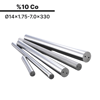 14x1.75-7.0x330 KH10AS h6 İki Düz Delikli Karbür Çubuk