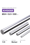 24x3.0x330 KH100SR h6 Merkezi Delikli Karbür Çubuk