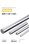 25x2.8x330 KH103S h6 Merkezi Delikli Karbür Çubuk