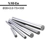 28x2.0-7.5x330 KH10DS h6 İki Düz Delikli Karbür Çubuk