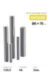 6x75 KH103S h6 Kesilmiş Dolu Karbür Çubuk