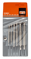 Bahco Hassas Düz Saatçi Tornavida Seti 510031 1-3.5 mm - 6 parça