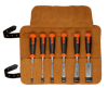 Bahco ERGO™ Iskarpela 6lı Set Deri Kılıflı 434-S6-LR