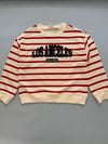 ÇİZGİLİ LOS ANGELES SWEATSHIRT (KIRMIZI)