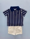 Çizgili Polo Yaka Tshirt
