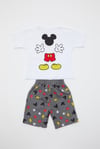 Gri Şortlu Mickey Takım