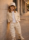 LA'CIEL BEJ RENK UNISEX BALOON JEAN