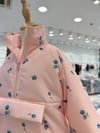 LA'CIEL PARİS ÇİÇEKLİ YARIM FERMUAR MONT (WATERPROOF SU GEÇİRMEZ) PEMBE
