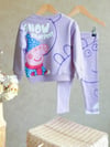 PEPPA PİG LİLA SWEAT TAYT TAKIM