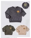 SPACE İŞLEMELİ NUBUK GÖRÜNÜMLÜ SWEATSHIRT (HAKİ)