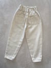 Unisex Krem Mom Jean