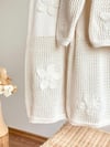 WHITE ANGEL ÇİÇEK NAKIŞLI TRİKO TAKIM