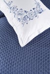 6 Parça Örgü Battaniye Seti Dolce indigo