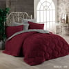 Çift Kişilik Well-soft Uyku Seti Bordo-Gri