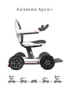 Akülü Tekerlekli SandalyePoylin P210 Robotics Ultra Hafif Akülü Tekerlekli Sandalye