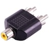 1 RCA DİŞİ / 2 RCA ERKEK ÇEVİRİCİ JACK