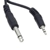 3.5 MM STEREO ERKEK / 6.3 MM MONO ERKEK 1 METRE KABLO (ARA KABLO)
