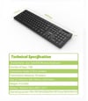 Acer OAK920 1.8m Kablolu Klavye-Tek Tuş Hesap Makinalı Siyah