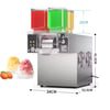 JWBETTER ZB-XBJ124FZ KOKTEYL - MİLKSHAKE - BUZ KAR YAPMA MAKİNESİ AC220V