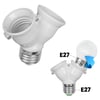 LEDX DY-101 E27 DUY ÇOĞALTICI (TEK DUYDAN ÇİFT E27 LAMBA BAĞLANTISI)