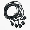 LEDX KB00001 5Lİ E27 DUY SIRALI 5 METRE LAMBA KABLOSU (5 ADET DUY İÇERİR)
