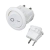 MİNİ BEYAZ YUVARLAK IŞIKSIZ ON-OFF 0-1 ANAHTAR IC-134E