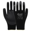 PFN110 10 Beden Siyah Polyester Örgü Üzeri ½ Köpük Nitril Kaplı Eldiven 12li Paket En388 (3131X)