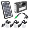 POWERMASTER GD-8017T PANELLİ SOLAR LAMBA 3 AMPULLÜ SET AKÜLÜ SOLAR IŞILDAK FENER
