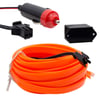 POWERMASTER PM-18224 ARAÇ İÇİ NEON ORANJ 5 METRE İP AYDINLATMA ÇAKMAKLIKLI