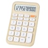 POWERMASTER PM-25408 KREM RENK BEYAZ TUŞ 12 HANELİ HESAP MAKİNESİ