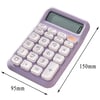 POWERMASTER PM-25411 MOR 12 HANELİ HESAP MAKİNESİ