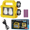 POWERMASTER PM-26930 SOLARLI 6 IŞIK MODLU POWERBANK ÖZELLİKLİ 2400MAH TYPE C GİRİŞ 5V LED KAMP FENERİ