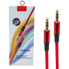 POWERMASTER PM-3777 3.5 MM 1.2 METRE ERKEK/ERKEK KIRMIZI STEREO AUX KABLO