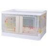 SUNUP SN-25883 40X64X37CM 72L KATLANABİLİR PLASTİK SAKLAMA KUTUSU RENKLİ KAPAKLI TEKERLEKLİ