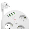 VEA VE-26583 3LÜ 1.5 METRE KABLOLU 3 USB + TYPE-C GİRİŞLİ AKIM KORUMALI GRUP PRİZ