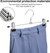 100 Adet Metal Pantolon Askısı Mandallı Etek Askısı Ayarlanabilir Klipsli Askı Nikel 40 cm Pvc Uçlu