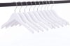 12 Adet Beyaz Ahşap Bebek Elbise Askısı Vernikli Ahşap Çocuk Askısı Beyaz Boyalı 32 cm