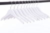 12 Adet Beyaz Ahşap Bebek Elbise Askısı Vernikli Ahşap Çocuk Askısı Beyaz Boyalı 32 cm