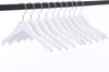 12 Adet Beyaz Ahşap Bebek Elbise Askısı Vernikli Ahşap Çocuk Askısı Beyaz Boyalı 32 cm