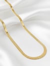 Çelik Gold İtalyan Ezme Zincir 45 cm