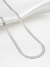 Çelik Silver İtalyan Ezme Zincir 60 cm