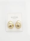 Çizgili Midye Gold VIP Xuping Küpe
