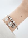 Clover Silver Charm Kelepçe Bileklik