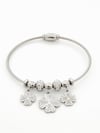 Clover Silver Charm Kelepçe Bileklik