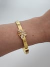 Kelebek Charmlı Ajda Gold Bilezik 6,5 cm
