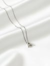 Minimal Zirkon Taşlı Silver Harf Kolye